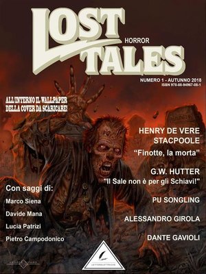 cover image of Lost Tales--Horror n°1--Estate 2018